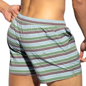 ES Collection Multi Stripes Swim Shorts 2505 Khaky