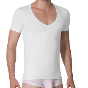 Doreanse Deep V Neck Tee 2820 White
