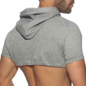 ADDICTED Crop Hoody AD1000 Heather Grey