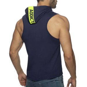 Addicted Band Cotton Hoody AD1001 Navy