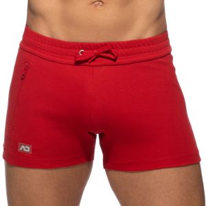Addicted Zip Pocket Sports Short AD1002 Red