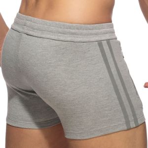 Addicted Zip Pocket Sports Short AD1002 Heather Grey
