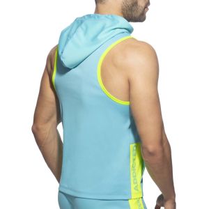 Addicted Sleeveless AD Hoody AD1063 Turquoise
