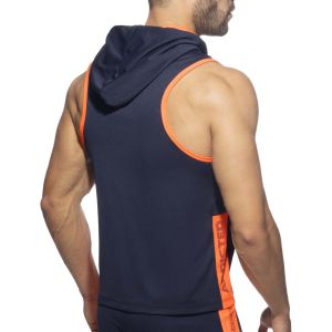 Addicted Sleeveless AD Hoody AD1063 Navy