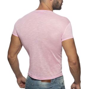 Addicted Thin Flame T-Shirt AD1109 Pink
