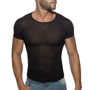 Addicted Thin Flame T-Shirt AD1109 Black