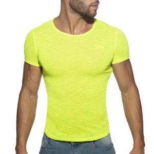 Addicted Thin Flame T-Shirt AD1109 Neon Yellow