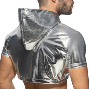 Addicted Crop Top AD1170 Silver