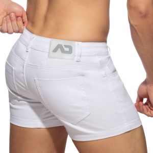 Addicted 5 Pockets Summer Shorts AD1195 White