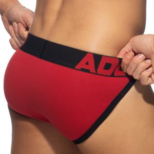 Addicted Open Fly Cotton Bikini AD1204 Black