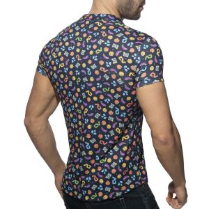 Addicted Emoji Shirt AD1239 Navy