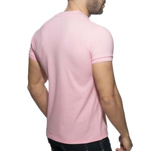 Addicted AD V-Neck Polo Shirt AD1258 Pink
