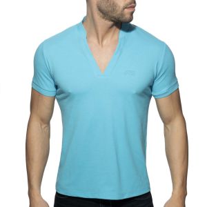 Addicted AD V-Neck Polo Shirt AD1258 Turquoise