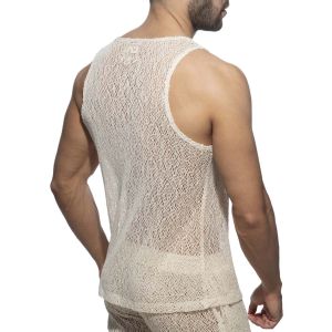 Addicted Eco Chique Knit Tank Top AD1266 Ivory