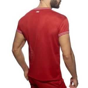 Addicted Slam V-Neck T-Shirt AD1280 Red