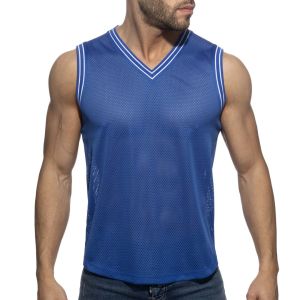 Addicted Slam V-Neck Sleeveless T-Shirt AD1281 Royal Blue
