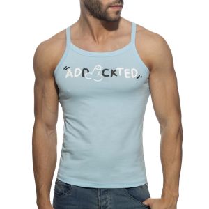 Addicted Dick Addickted Tank Top AD1284 Sky Blue