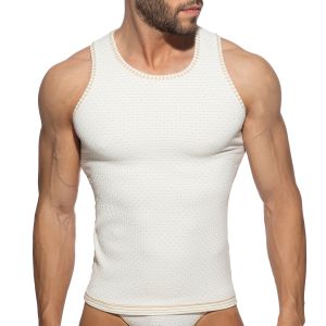Addicted Reversible Regal Tank Top AD1299 Ivory