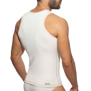 Addicted Reversible Regal Tank Top AD1299 Ivory