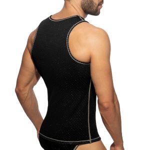 Addicted Reversible Regal Tank Top AD1299 Black