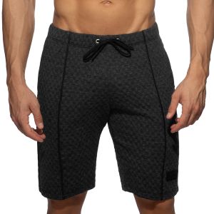 Addicted Gridlock Bermuda Shorts AD1334 Charcoal
