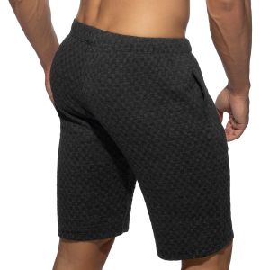 Addicted Gridlock Bermuda Shorts AD1334 Charcoal
