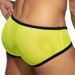 Addicted Fever Mesh Brief AD1335 Neon Yellow