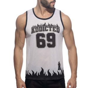 Addicted 69 Tank Top AD1340 White