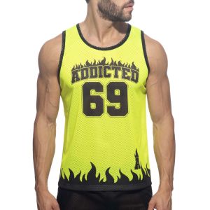 Addicted 69 Tank Top AD1340 Neon Yellow