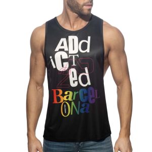 Addicted Barcelona Tank Top AD1341 Black