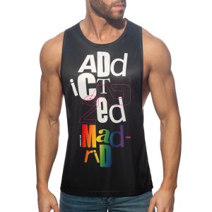 Addicted Madrid Tank Top AD1342 Black