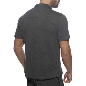 Addicted Mirage Button Shirt AD1346 Charcoal