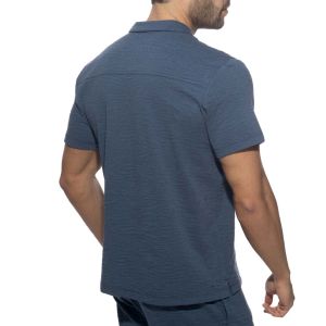 Addicted Mirage Button Shirt AD1346 Cobalt