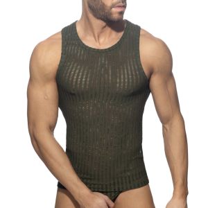 Addicted Horny Tank Top AD1355 Khaki