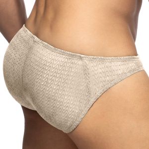 Addicted Chevron Bikini Brief AD1459 Beige