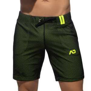 Addicted Loop-Mesh Knee Pant AD357 Black