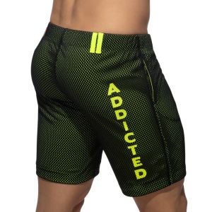 Addicted Loop-Mesh Knee Pant AD357 Black