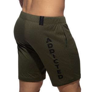 Addicted Loop-Mesh Knee Pant AD357 Khaky