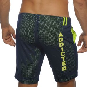 Addicted Loop-Mesh Knee Pant AD357 Navy