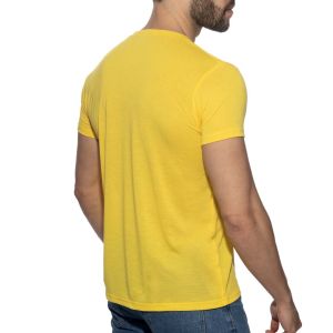 Addicted Basic V-Neck T-Shirt AD423 Yellow