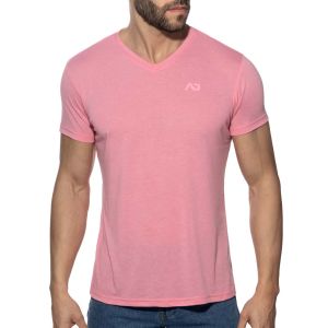 Addicted Basic V-Neck T-Shirt AD423 Pink