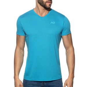 Addicted Basic V-Neck T-Shirt AD423 Turquoise