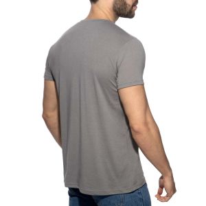 Addicted Basic V-Neck T-Shirt AD423 Heather Grey