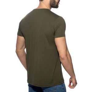 Addicted Basic V-Neck T-Shirt AD423 Khaky