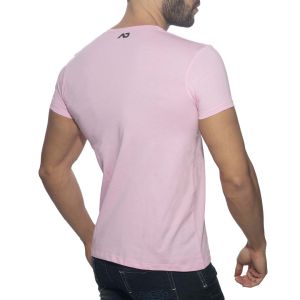 Addicted Bear Round Neck T-Shirt AD424 Pink
