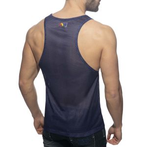 Addicted AD Rainbow Tank Top AD542 Navy