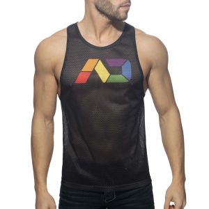 Addicted AD Rainbow Tank Top AD542 Black