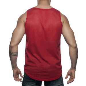 Addicted Double Stripe Tank Top AD671 Red