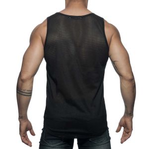 Addicted Double Stripe Tank Top AD671 Black