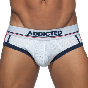 Addicted Sport Mesh Brief AD738 White